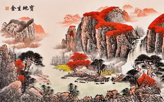 鸿运当头喷绘原图