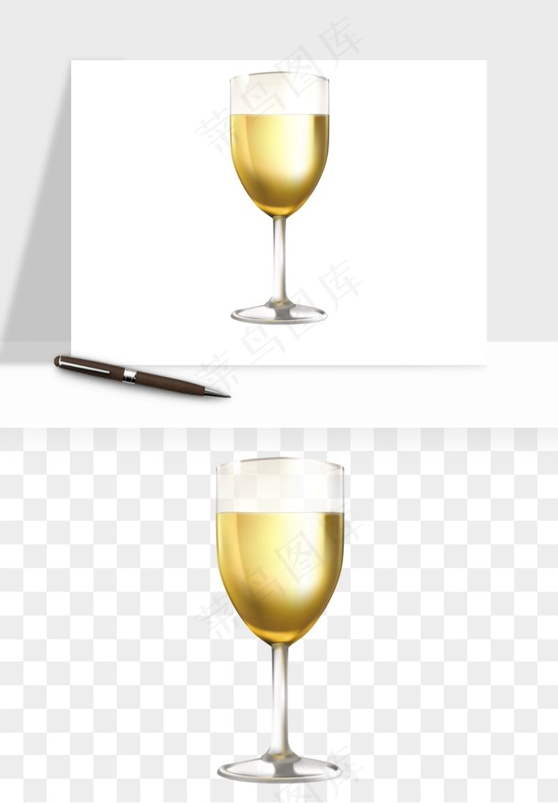 红酒玻璃酒杯png免抠