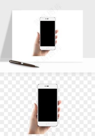 手拿手机素材png免抠