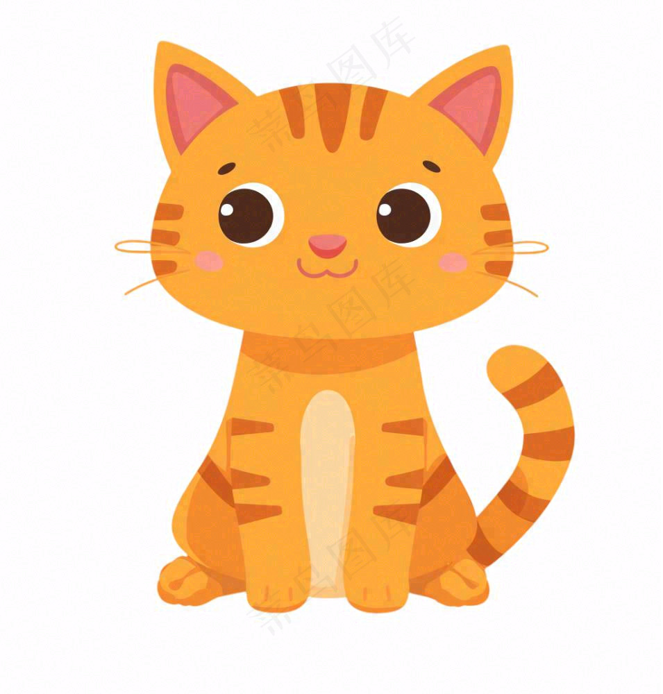 小猫猫咪宠物动物卡通插画免抠