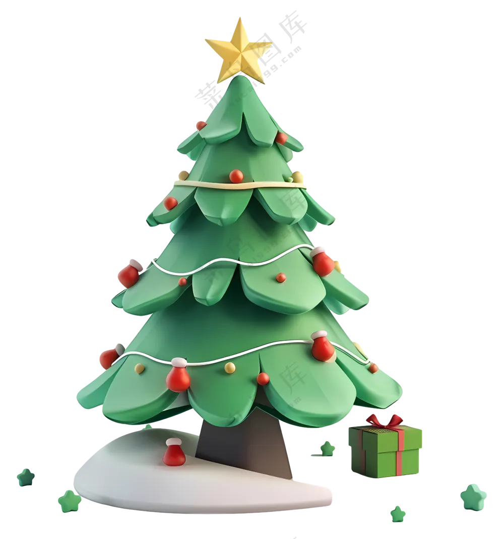 3D风圣诞树