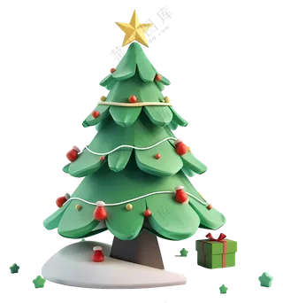 3D风圣诞树