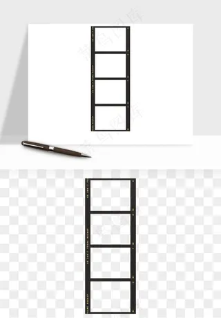 电影黑胶胶片元素png免抠