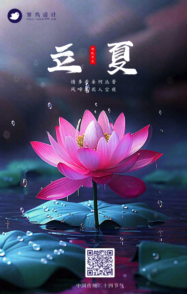立夏手机海报