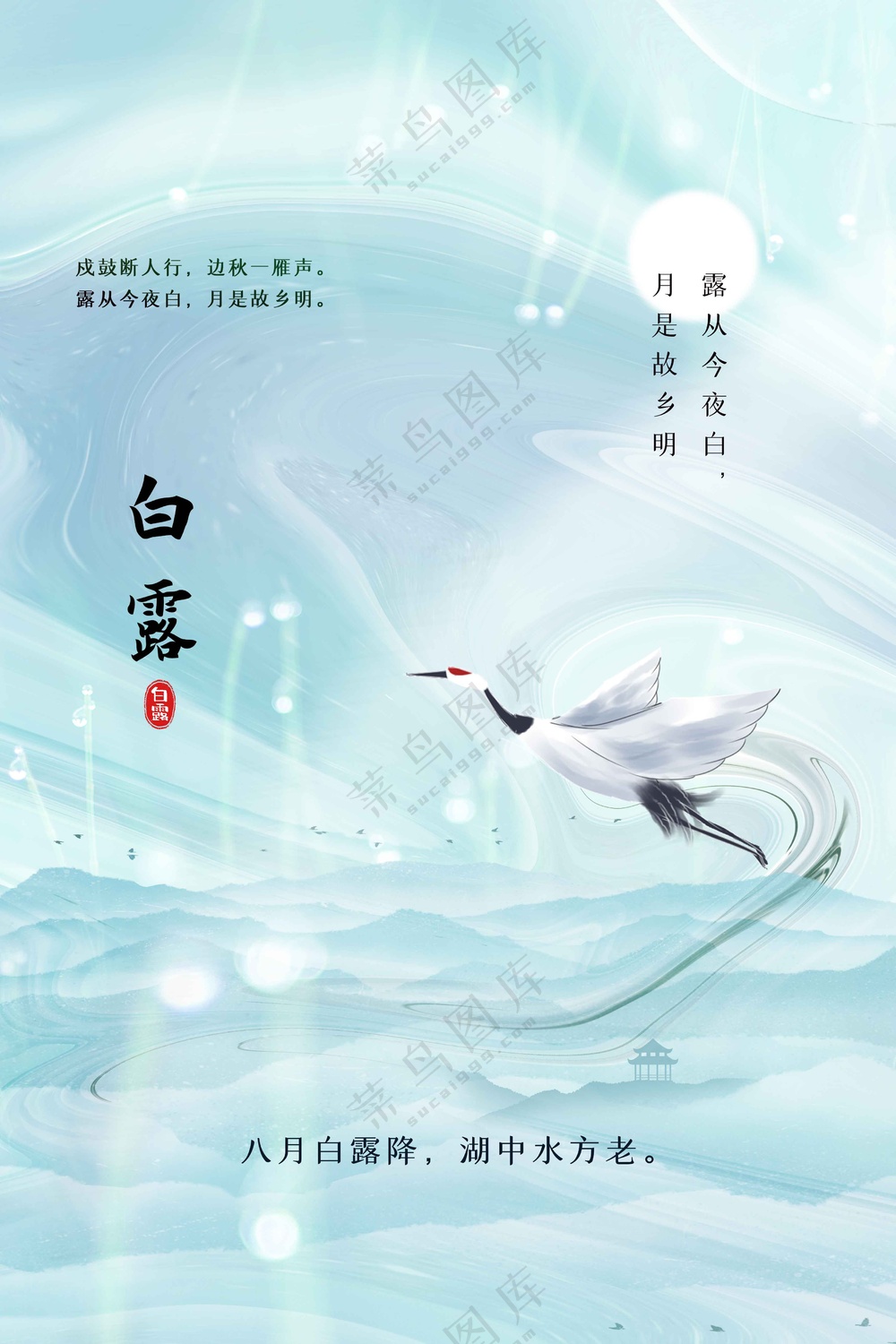 白露节气传统活动海报