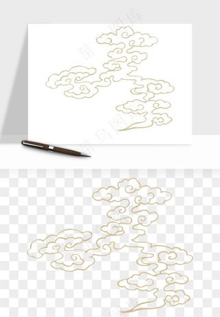 国潮祥云矢量png免抠