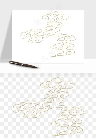 国潮祥云矢量png免抠