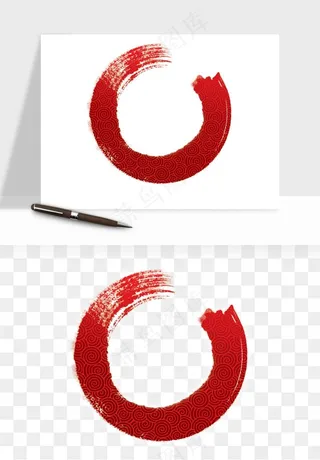 墨迹水墨圆圈圆环边框