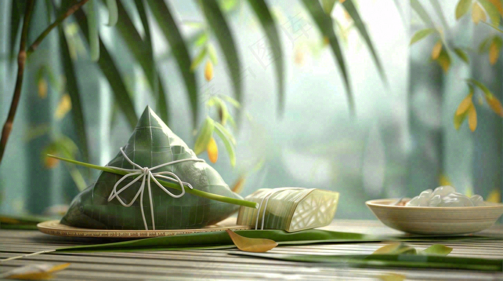 端午节粽子场景背景