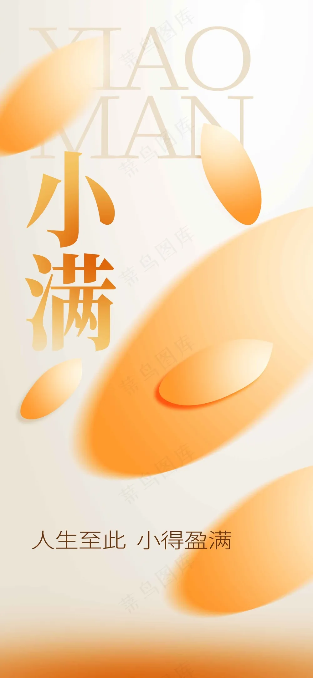 小满节气传统海报