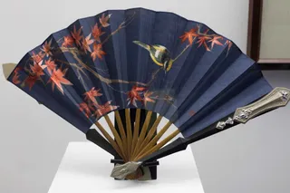 复古传统扇子背景素材