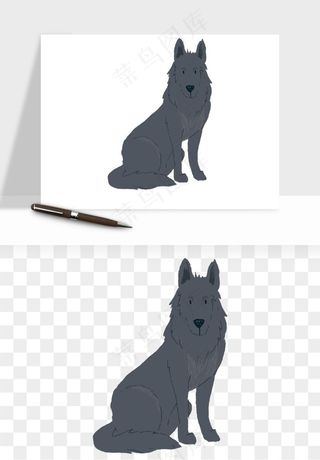 手绘狗狗宠物png免抠