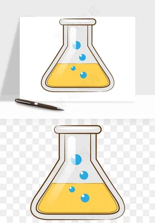 卡通化学实验设备器材png免抠图