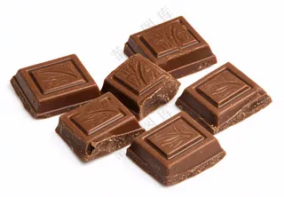 黑巧巧克力美味美食摄影图