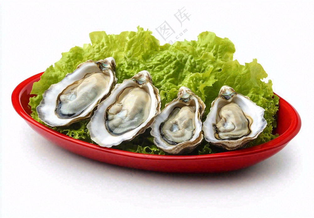 新鲜生蚝宵夜食物海鲜摄影图
