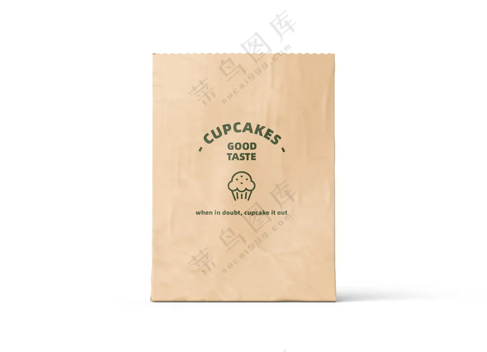 牛皮纸袋食品包装袋外卖打包袋样机-01
