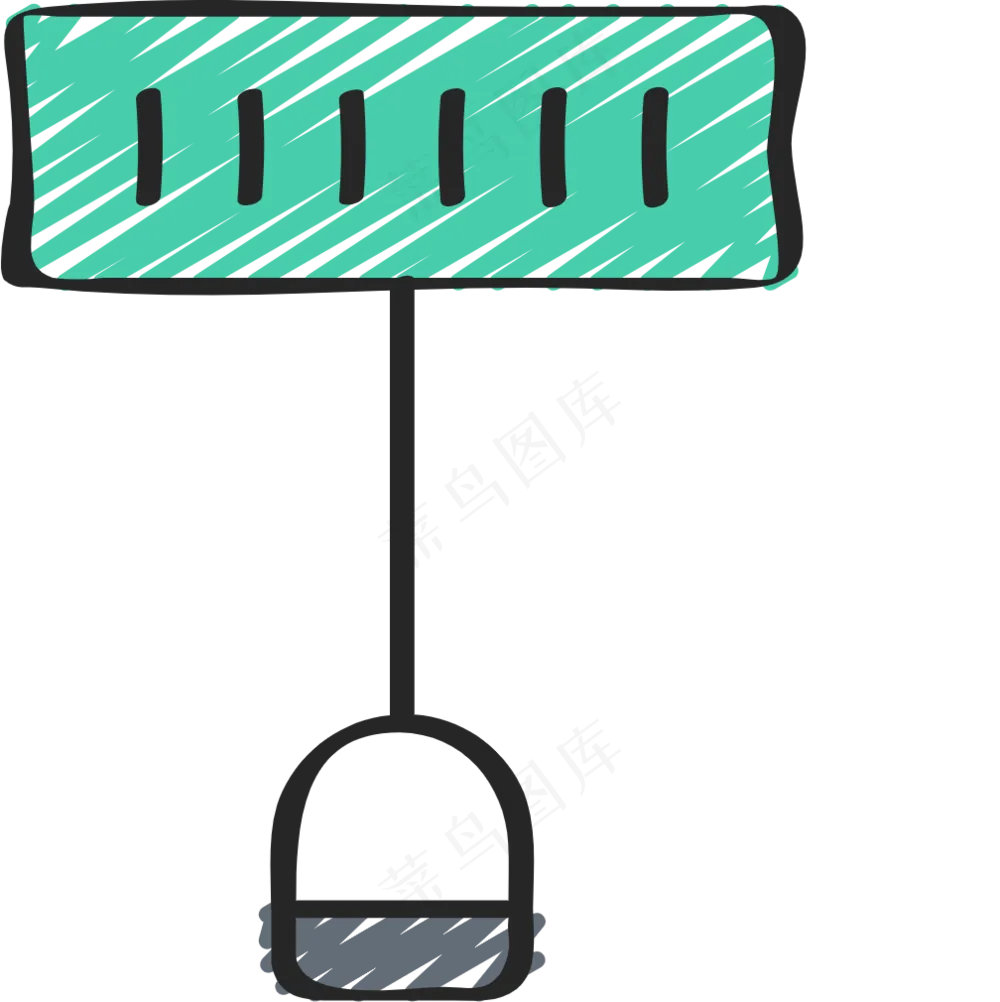 雪铲 铅笔手绘图标icon