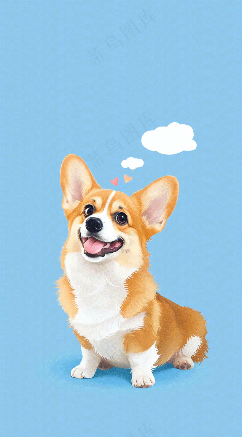 宠物生活馆猫狗卡通插画背景