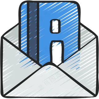  信用卡 铅笔手绘图标icon