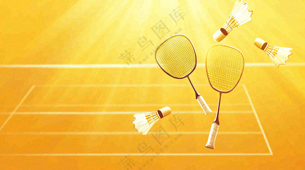 羽毛球竞技运动摄影图