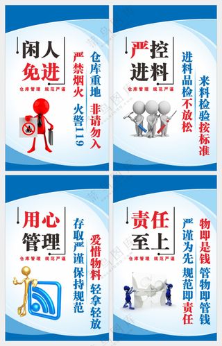 仓库管理制度展板海报