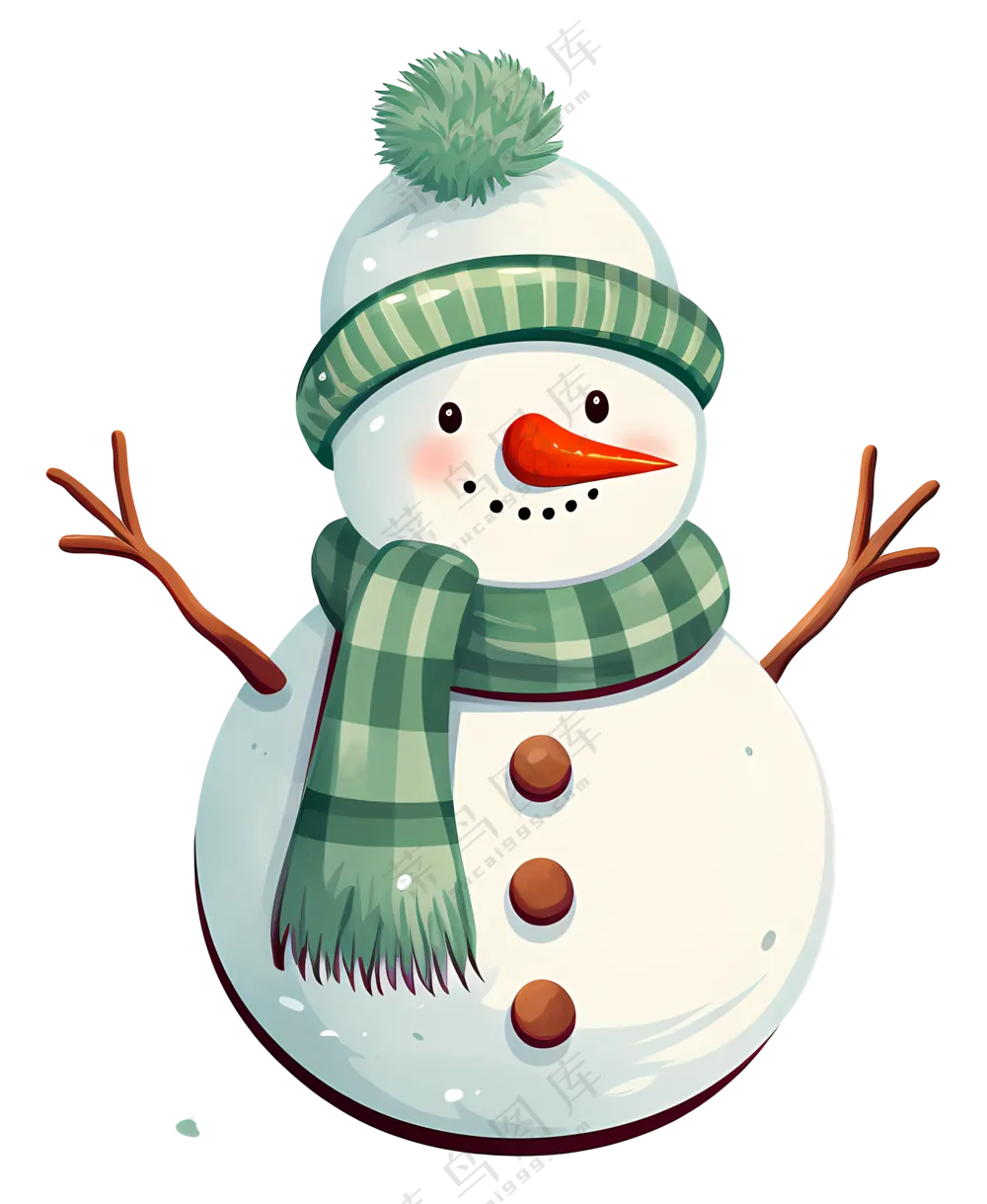可爱的雪人