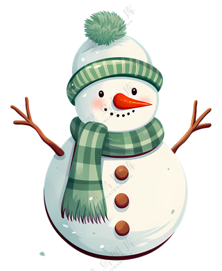 可爱的雪人
