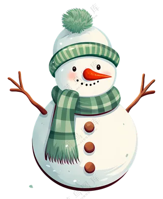 可爱的雪人