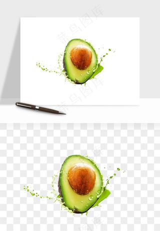 牛油果水果png免抠