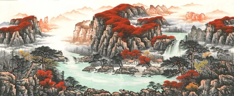 鸿运当头喷绘原图