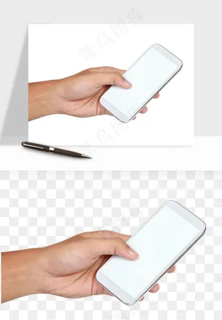 手拿手机素材png免抠