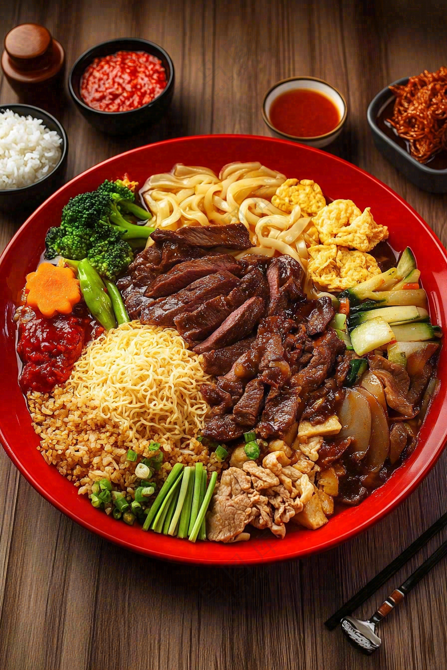 麻辣烫麻辣拌小吃美食摄影图