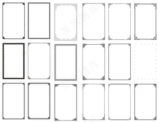 边框花边矢量素材