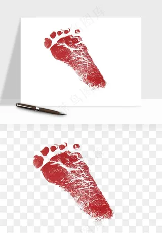 脚印脚丫鞋印png免抠