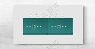 蓝色手提袋龙年礼品袋ho福袋