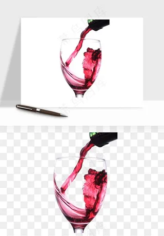红酒玻璃酒杯png免抠