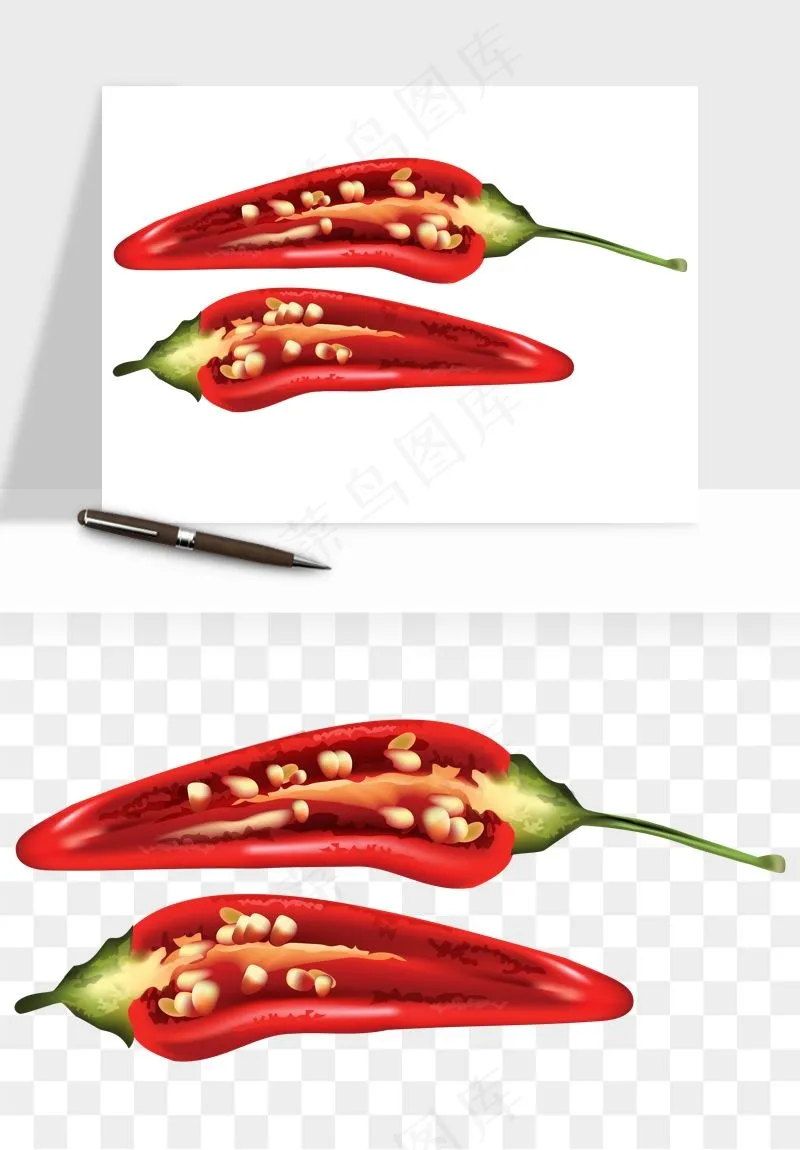 红辣椒尖椒png免抠