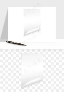 白纸卷边角翻页效果png免抠 白纸卷边角翻页效果png免抠