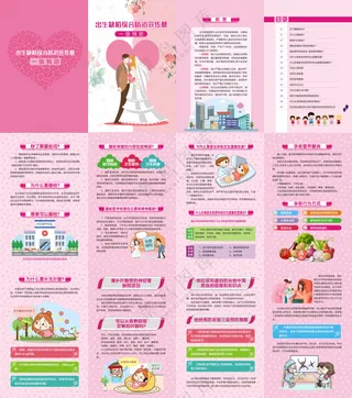 出生缺陷综合防治一级预防画册