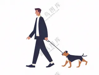 宠物文明养狗遛狗免抠