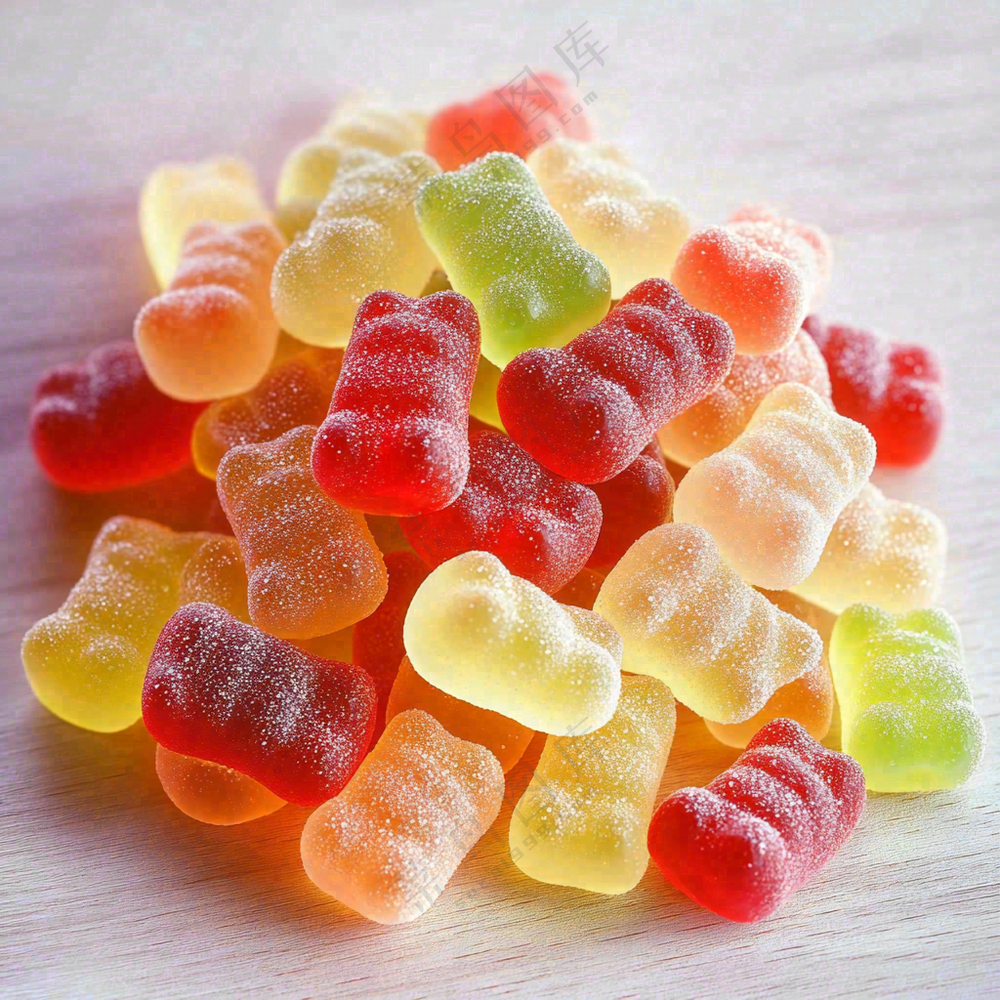 软糖糖果甜蜜美食摄影图