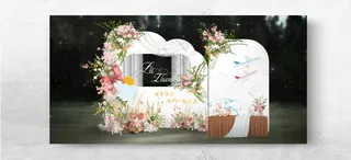 飞机元素草坪户外婚礼户外婚礼300DPI