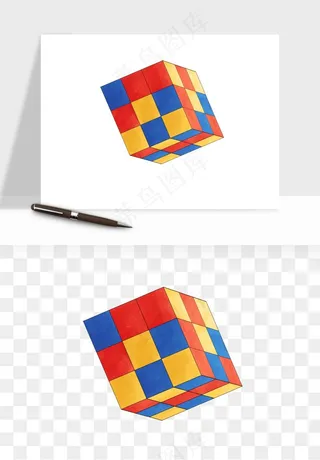 游戏魔方玩具png免抠
