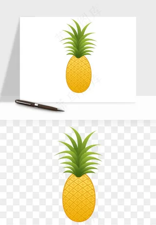 菠萝水果png免抠