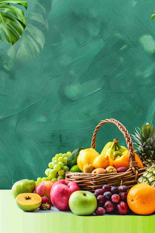 农林蔬果生鲜店水果店蔬菜店背景