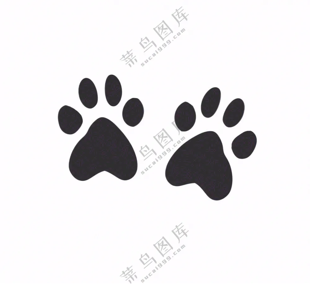 宠物脚印猫狗免抠