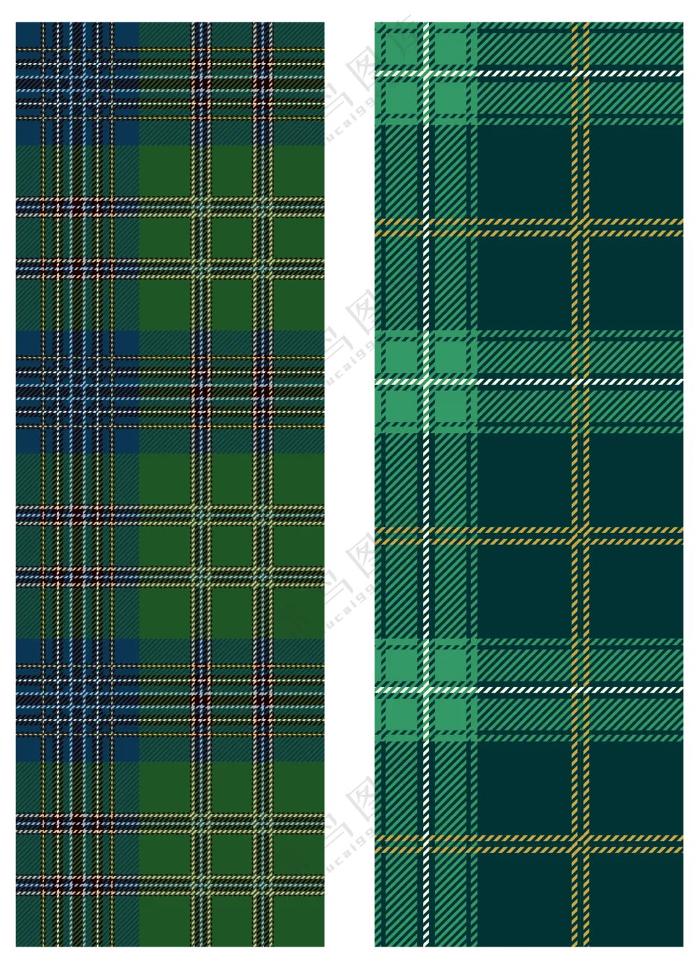 绿色菱格无缝背景 (2)