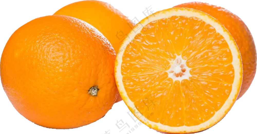 黄黄可口的免抠橙子
