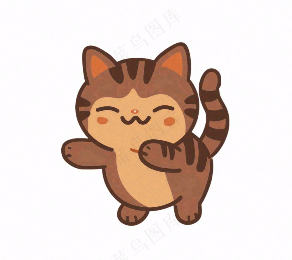 小猫猫咪宠物动物卡通插画免抠