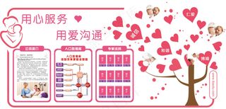 智慧熊_医院文化墙_02